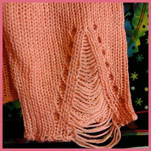 Fifty Street "Distressed" Heart Sweater - Picture 4 of 6